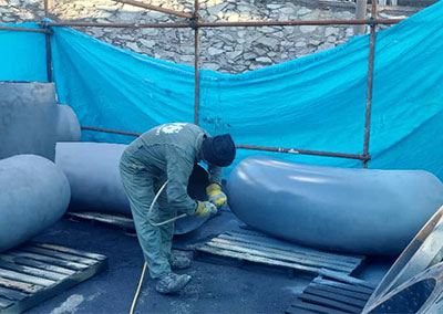 اجرای خطوط لوله بای پاس کارخانه خردایش دره زار مجتمع مس سرچشمه