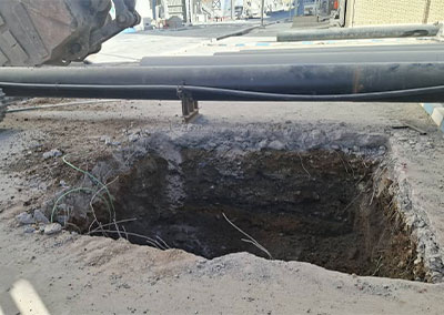 اجرای خطوط لوله بای پاس کارخانه خردایش دره زار مجتمع مس سرچشمه