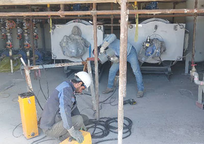 اجرای خطوط لوله بای پاس کارخانه خردایش دره زار مجتمع مس سرچشمه