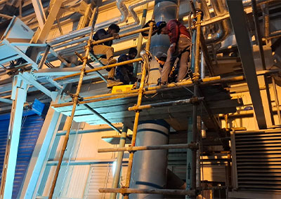 اجرای خطوط لوله بای پاس کارخانه خردایش دره زار مجتمع مس سرچشمه