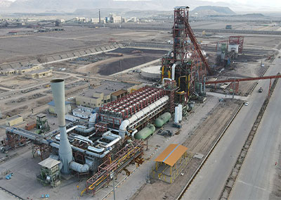 هیت تریسینگ خطوط احیا کارخانه مگامدول فولاد بافق