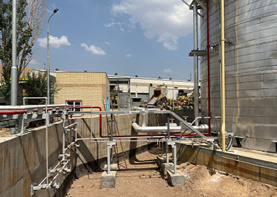 هیت تریسینگ مخازن گازوئیل کارخانه مس سرچشمه