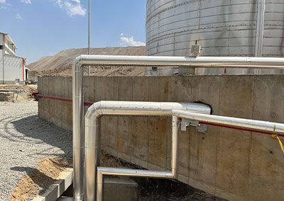 هیت تریسینگ مخازن گازوئیل کارخانه مس سرچشمه