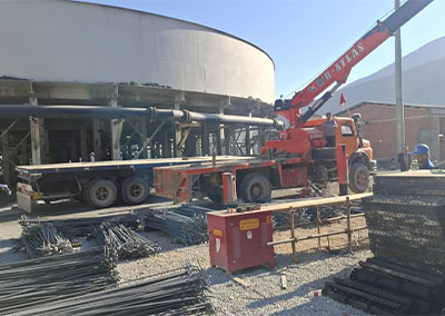 اجرای کانال جمع آوری و هدایت آب های سطحی کارخانه فلوتاسیون سرباره مجتمع مس سرچشمه